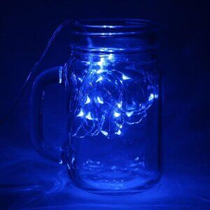 20 LED string Silver Copper Wire Fairy Lights Battery Powered Waterproof 2M USA